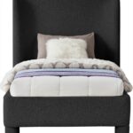 Penny Boucle Fabric Upholstered Twin Bed