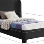 Penny Boucle Fabric Upholstered Twin Bed