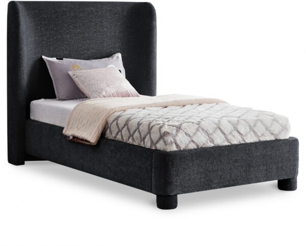 Penny Chenille Fabric Upholstered Twin Bed