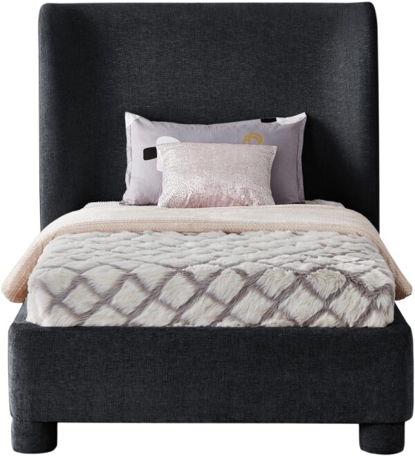 Penny Chenille Fabric Upholstered Twin Bed