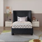 Penny Chenille Fabric Upholstered Bed