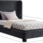 Penny Chenille Fabric Upholstered Bed