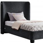 Penny Chenille Fabric Upholstered Twin Bed