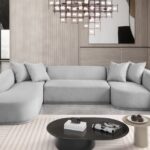 Rita 122.5" Fabric Upholstered Sectional
