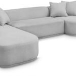 Rita 122.5" Fabric Upholstered Sectional