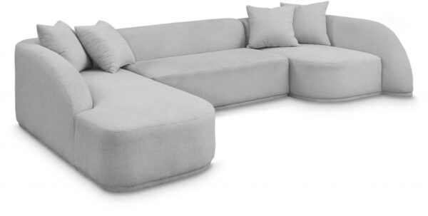 Rita 122.5" Fabric Upholstered Sectional