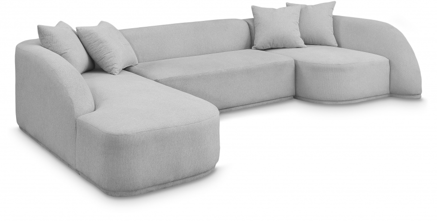 Rita 122.5" Fabric Upholstered Sectional