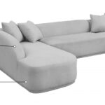 Rita 122.5" Fabric Upholstered Sectional