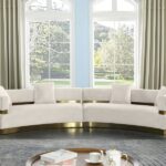 Belsa 148" Velvet Upholstered Sectional