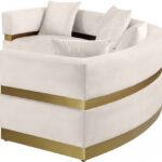 Belsa 148" Velvet Upholstered Sectional