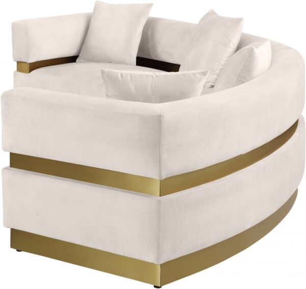 Belsa 148" Velvet Upholstered Sectional