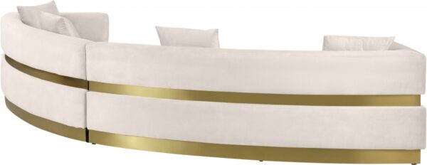 Belsa 148" Velvet Upholstered Sectional