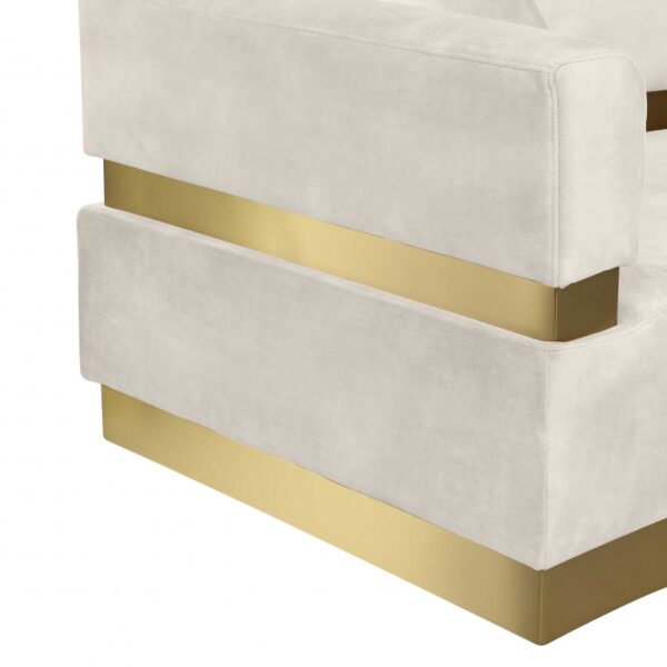 Belsa 148" Velvet Upholstered Sectional