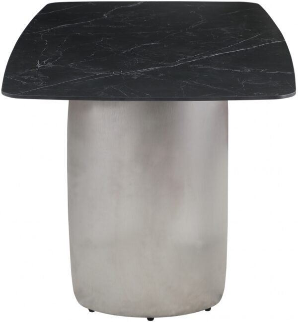 Niya 71" Sintered Stone Top And Steel Base Dining Table