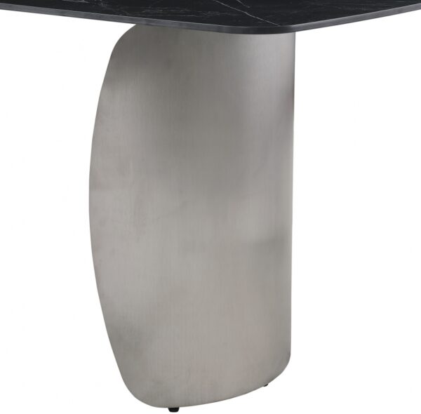 Niya 71" Sintered Stone Top And Steel Base Dining Table