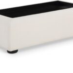 Diana Linen Textured Fabric And Wood Coffee Table