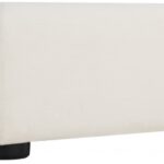 Diana Linen Textured Fabric And Wood Coffee Table