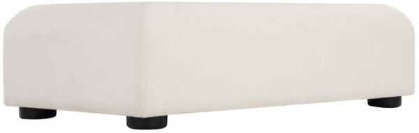 Diana Linen Textured Fabric And Wood Coffee Table