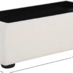 Diana Linen Textured Fabric And Wood Coffee Table
