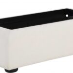 Diana Linen Textured Fabric And Wood Coffee Table