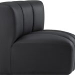 Arc Vegan Leather Upholstered Curved Corner Modular Chair