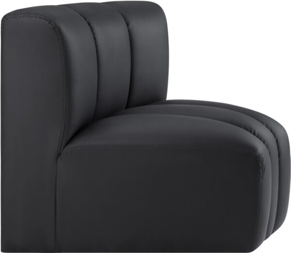 Arc Vegan Leather Upholstered Curved Corner Modular Chair