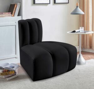 Arc Vegan Leather Upholstered Reverse Modular Corner Chair