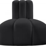 Arc Vegan Leather Upholstered Reverse Modular Corner Chair