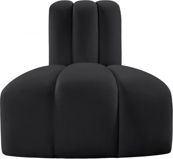 Arc Vegan Leather Upholstered Reverse Modular Corner Chair