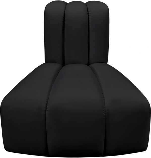 Arc Vegan Leather Upholstered Reverse Modular Corner Chair