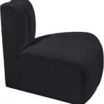 Arc Vegan Leather Upholstered Reverse Modular Corner Chair