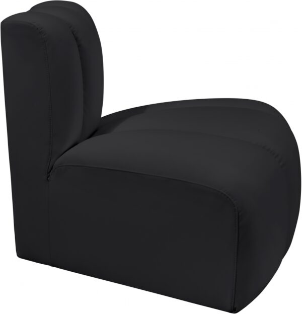 Arc Vegan Leather Upholstered Reverse Modular Corner Chair