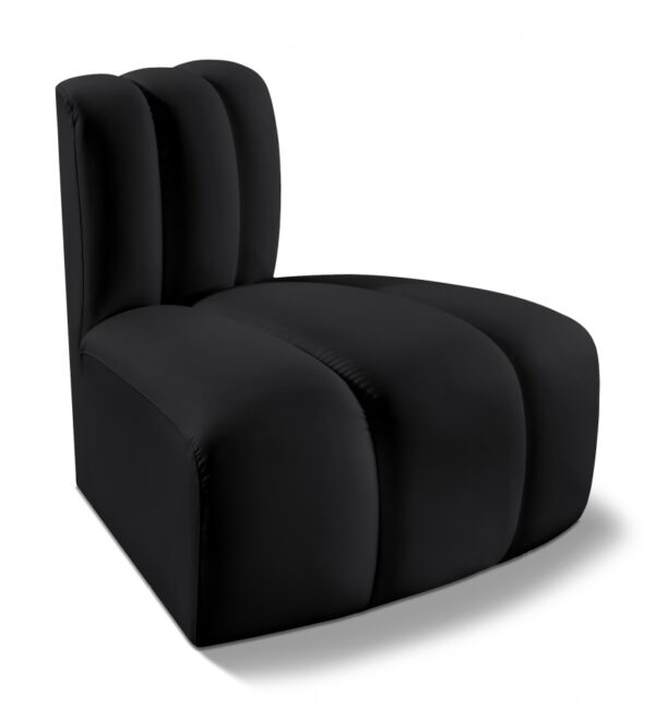 Arc Vegan Leather Upholstered Reverse Modular Corner Chair