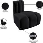 Arc Vegan Leather Upholstered Reverse Modular Corner Chair