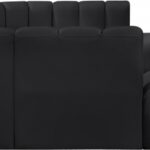 Arc 161" Vegan Leather Upholstered 10pc. Modular Sectional