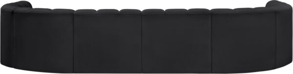 Arc 161" Vegan Leather Upholstered 10pc. Modular Sectional