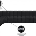 Arc 161" Vegan Leather Upholstered 10pc. Modular Sectional