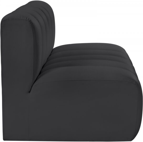 Arc 60" Vegan Leather Upholstered 2pc. Modular Sectional