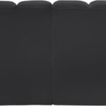 Arc 60" Vegan Leather Upholstered 2pc. Modular Sectional