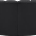 Arc 60" Vegan Leather Upholstered 2pc. Modular Sectional