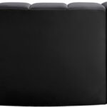 Arc 86" Vegan Leather Upholstered 3pc. Modular Sectional