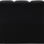 Arc 89.5" Vegan Leather Upholstered 3pc. Modular Sectional