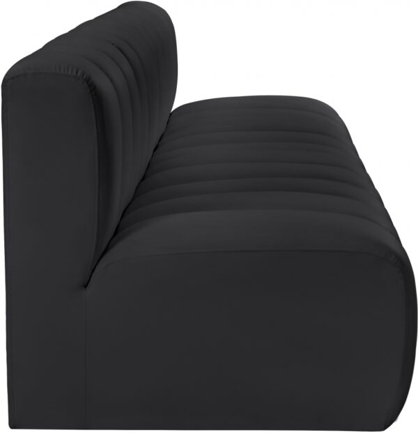 Arc 119" Vegan Leather Upholstered 4pc. Modular Sectional