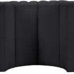 Arc 90" Vegan Leather Upholstered 4pc. Modular Sectional