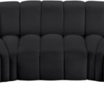 Arc 133" Vegan Leather Upholstered 5pc. Modular Sectional