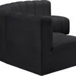 Arc 133" Vegan Leather Upholstered 5pc. Modular Sectional