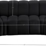 Arc 133" Vegan Leather Upholstered 5pc. Modular Sectional