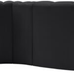 Arc 122" Vegan Leather Upholstered 5pc. Modular Sectional