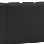 Arc 127" Vegan Leather Upholstered 5pc. Modular Sectional