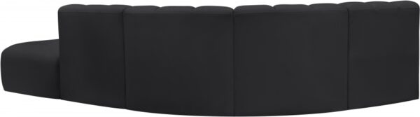 Arc 127" Vegan Leather Upholstered 5pc. Modular Sectional